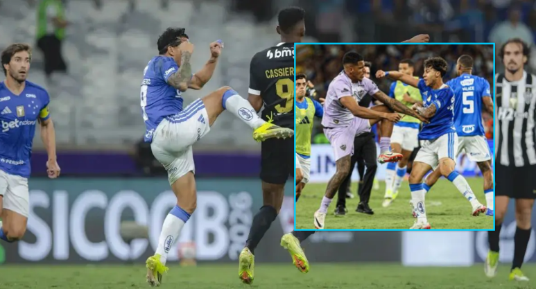 Brutale: Rrahje e egër në ndeshjen Cruzeiro vs Atletico-MG në finalen e play-offit në Brazil