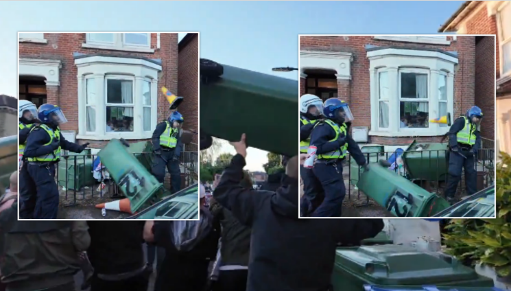 Sulmohet policia me kosha e flakë nga protestuesit në Britani, lypin llogari për vrasjen e 18-vjeçarit