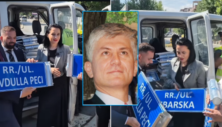 Katër ditë para zgjedhjeve, Fifi vendos tabelë rruge me emrin e Zoran Gjingjiq në veri