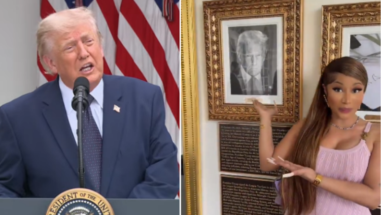 Trump i thur lavde Nicki Minaj në Shtëpinë e Bardhë, e quan tërheqëse dhe talente