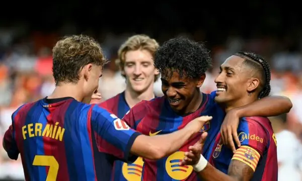 Barcelona shkëlqen ndaj Valencias, fiton me rezultat të thellë