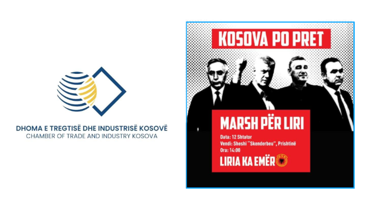 DHTIK i bashkohet marshit ‘Kosova po pret’ – Fton bizneset të marrin pjesë më 12 shtator