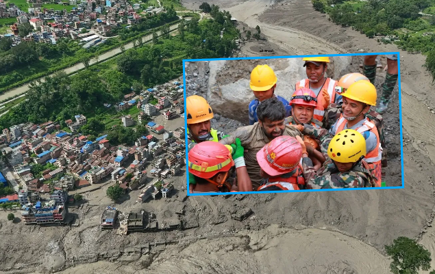 Pas përmbytjes vdekjeprurëse, dy punëtorë gjenden gjallë në një tunel në Nepal