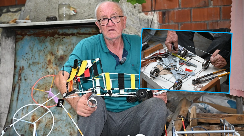 Me tela dhe materiale të vjetra, 69-vjeçari në Turqi rikthen lodrat e dikurshme