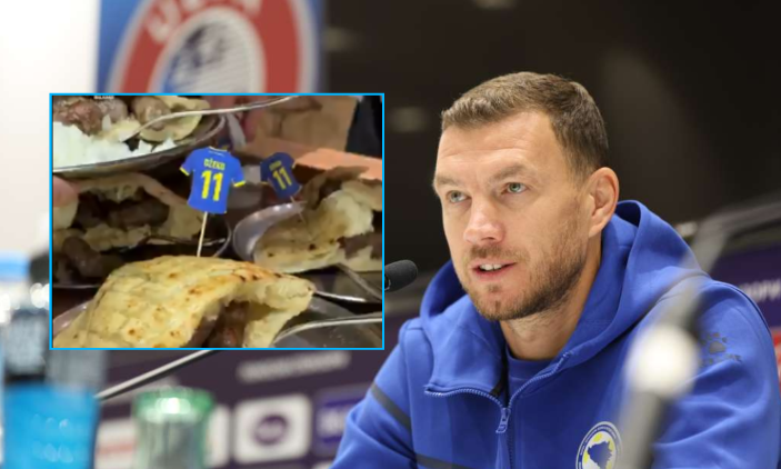 Qebaptoret sarajevase nderojnë futbollistin Edin Dzeko në mënyrë origjinale